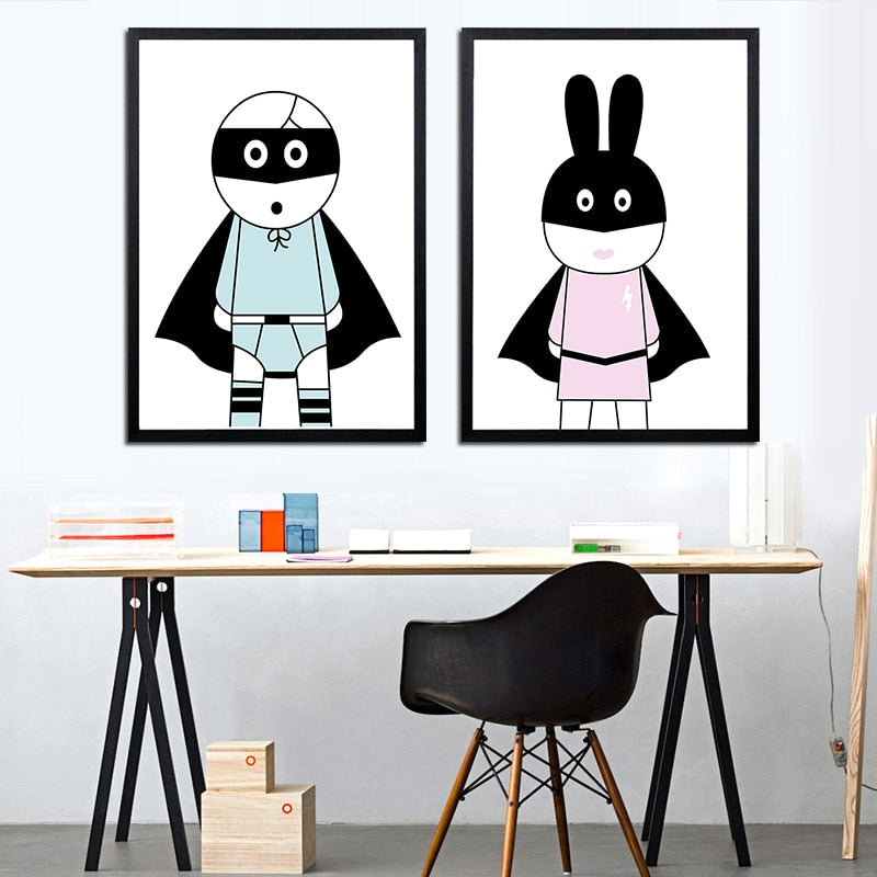 Framed Canvas Wall Art for Cheerful Gallery Wall Decor