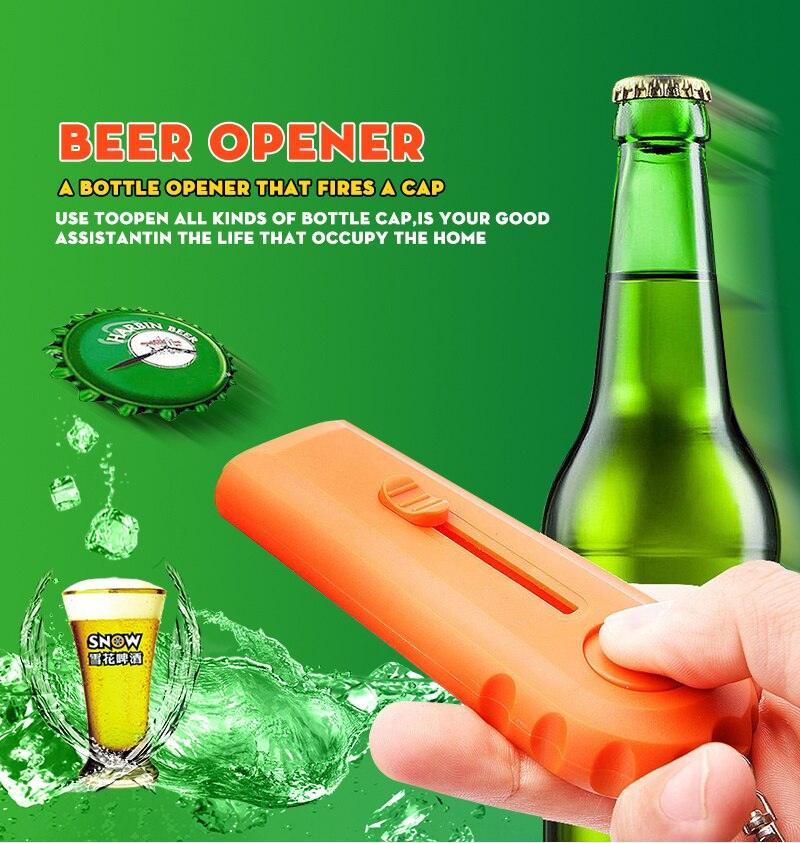 Catapult Bottle Opener: Fires Caps Off With One Press