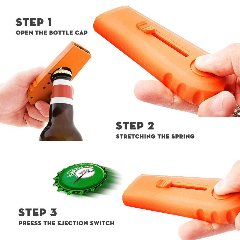 Catapult Bottle Opener: Fires Caps Off With One Press