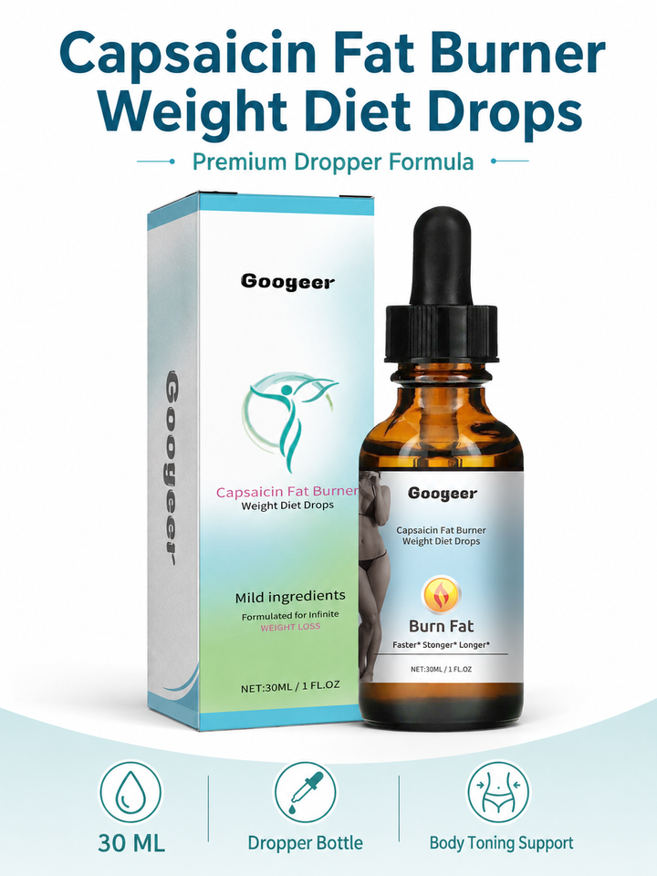 Capsaicin Fat Burner Drops – Firmer Waist & Legs in 2 Weeks