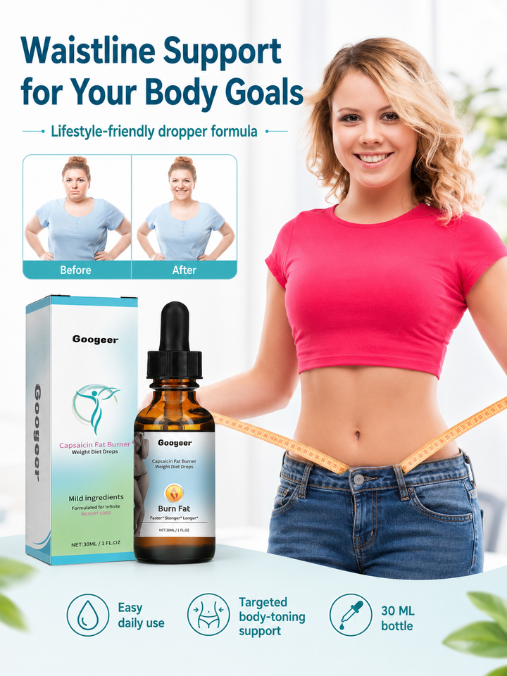 Capsaicin Fat Burner Drops – Firmer Waist & Legs in 2 Weeks