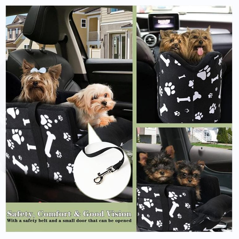 Pet Car Carrier for Small Dogs & Cats | Secure Travel