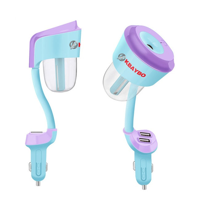 Car Humidifier Aroma Diffuser with USB Charging Ports