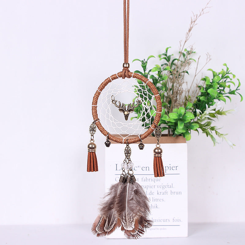 Car Dream Catcher Pendant Set for Boho Interior Style