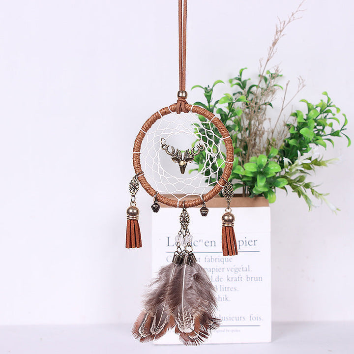 Car Dream Catcher Pendant Set for Boho Interior Style