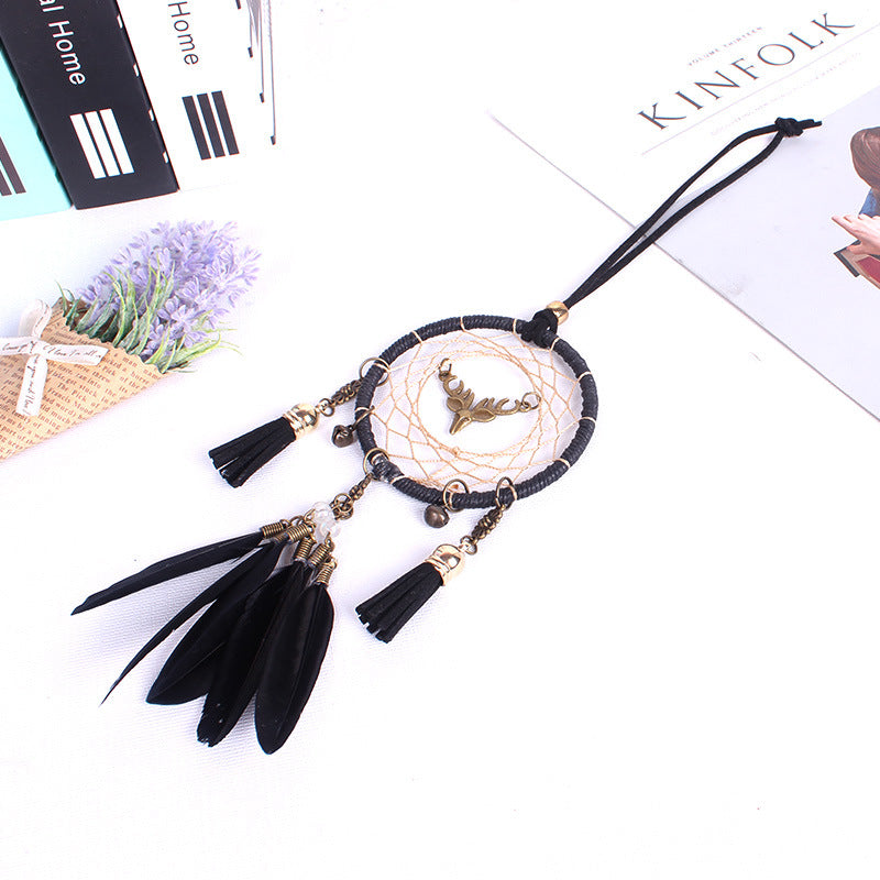 Car Dream Catcher Pendant Set for Boho Interior Style