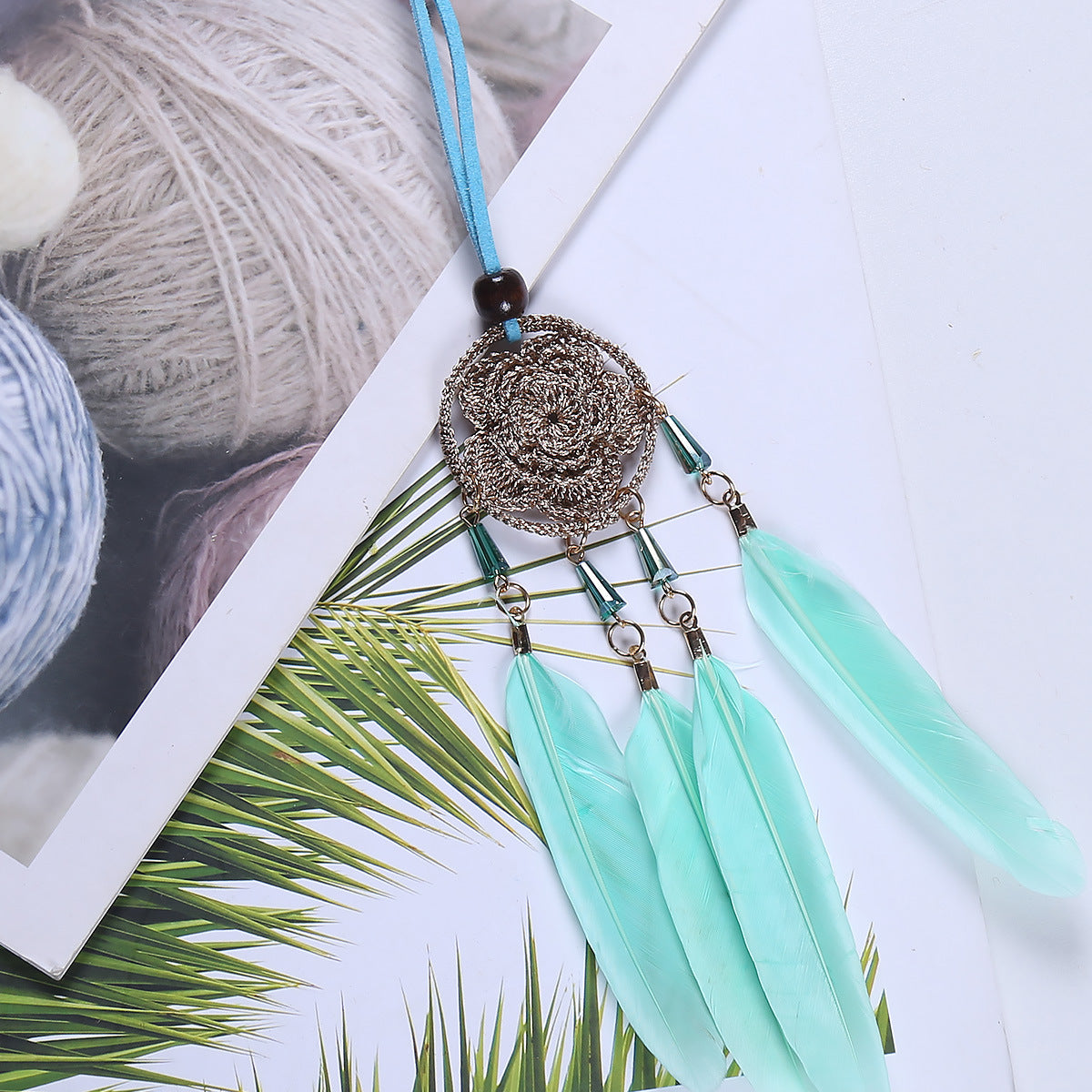Feather Car Hanging Dream Catcher for Colorful Boho Style