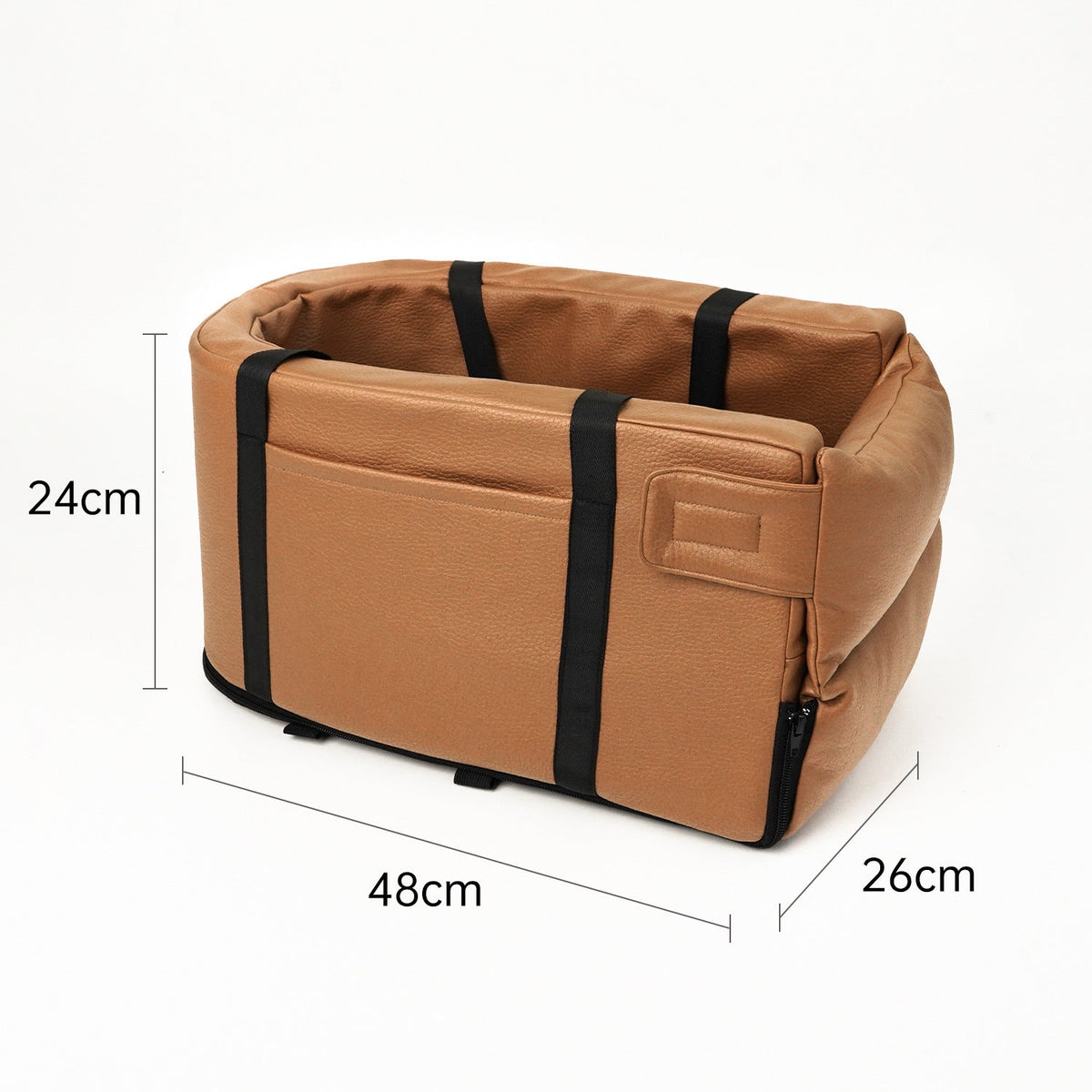 Pet Car Seat Carrier for Small Dogs & Cats, Gray