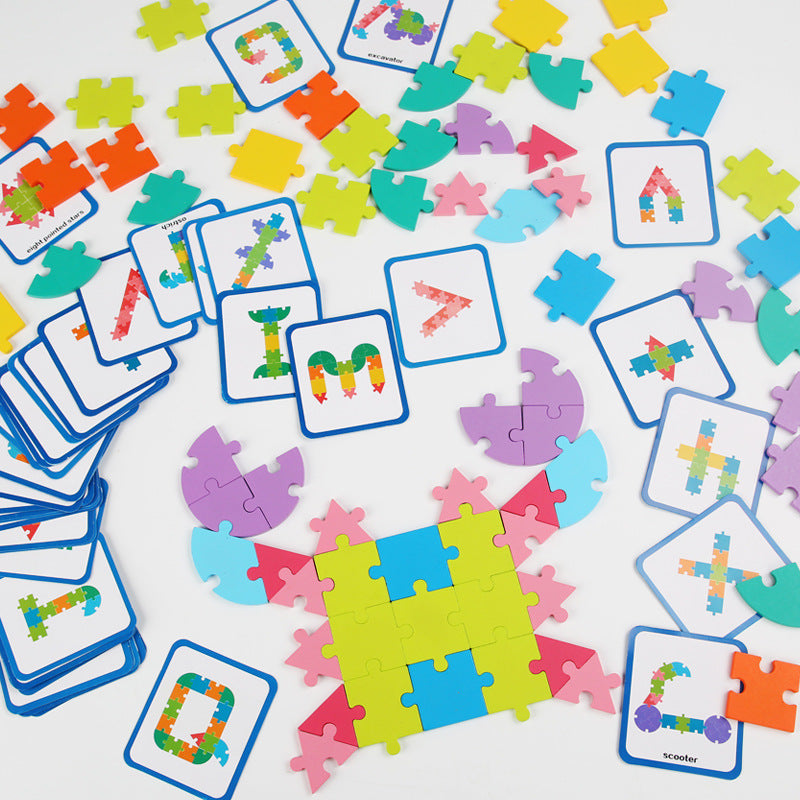 Wooden Logic Puzzle Board for Screen-Free Learning