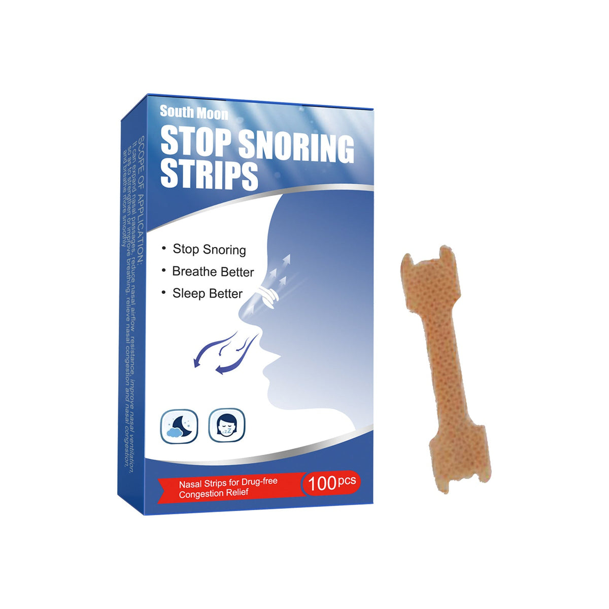 Anti-Snoring Nasal Strips for Quieter, Easier Breathing