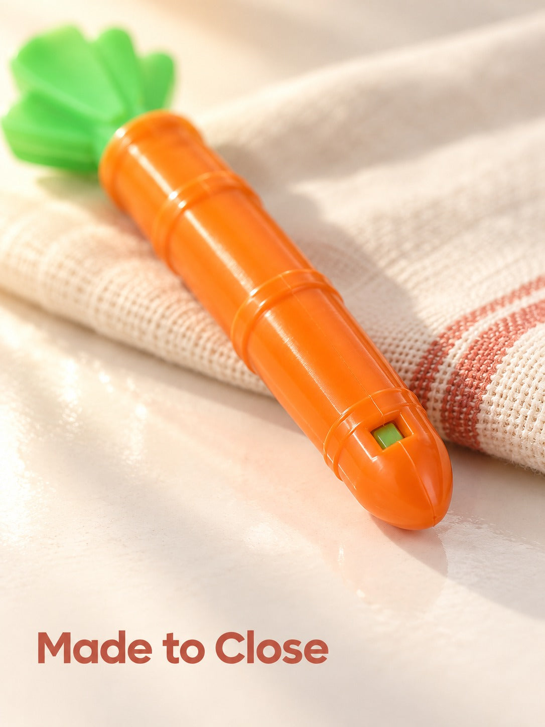 Carrot Bag Clips to Keep Snacks and Milk Powder Sealed
