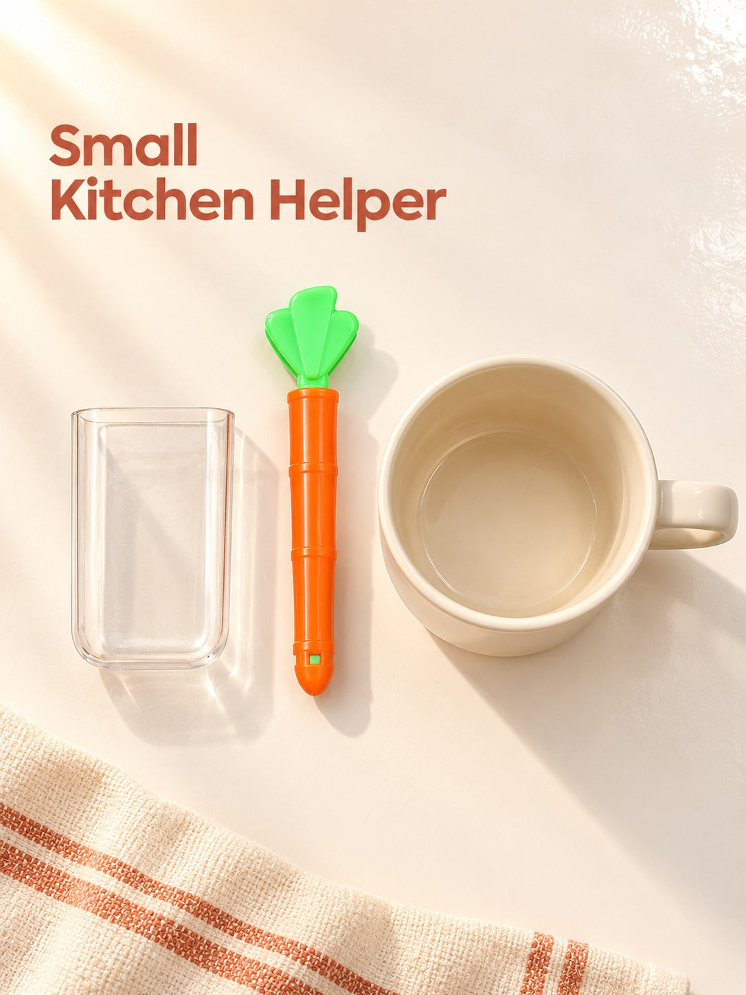 Carrot Bag Clips to Keep Snacks and Milk Powder Sealed