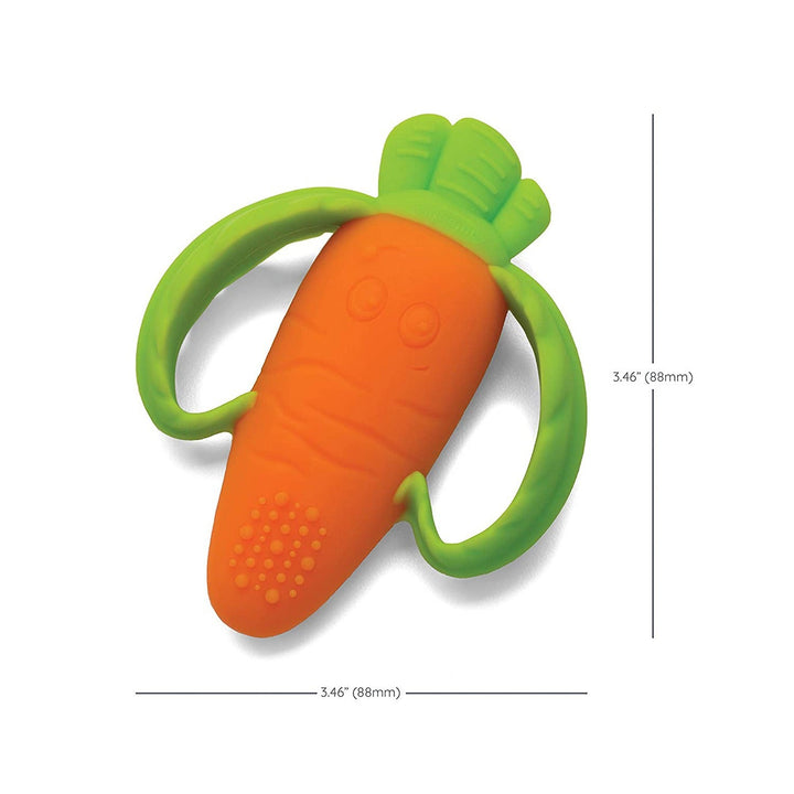 Silicone Baby Teether Carrot for Gentle Teething Relief