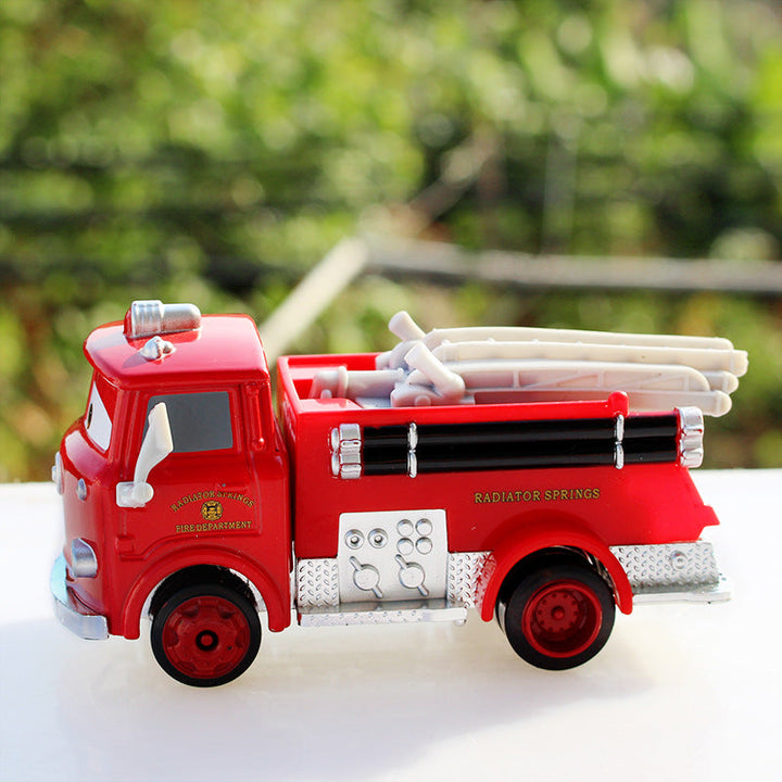 Alloy Fire Truck Toy Car for Imaginative Play Display