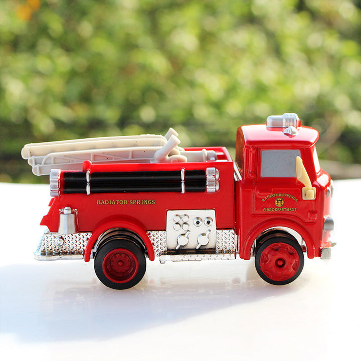 Alloy Fire Truck Toy Car for Imaginative Play Display