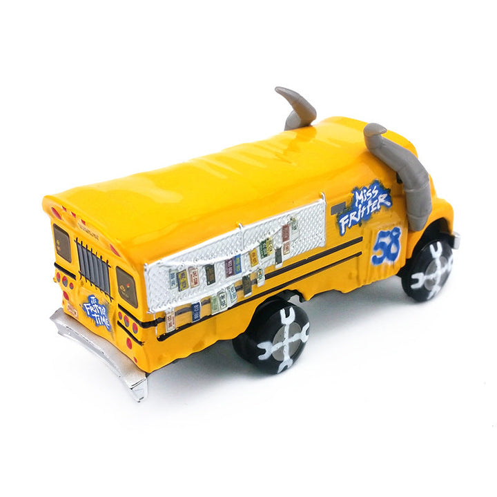 Horned School Bus Toy Car for Imaginative Pretend Play