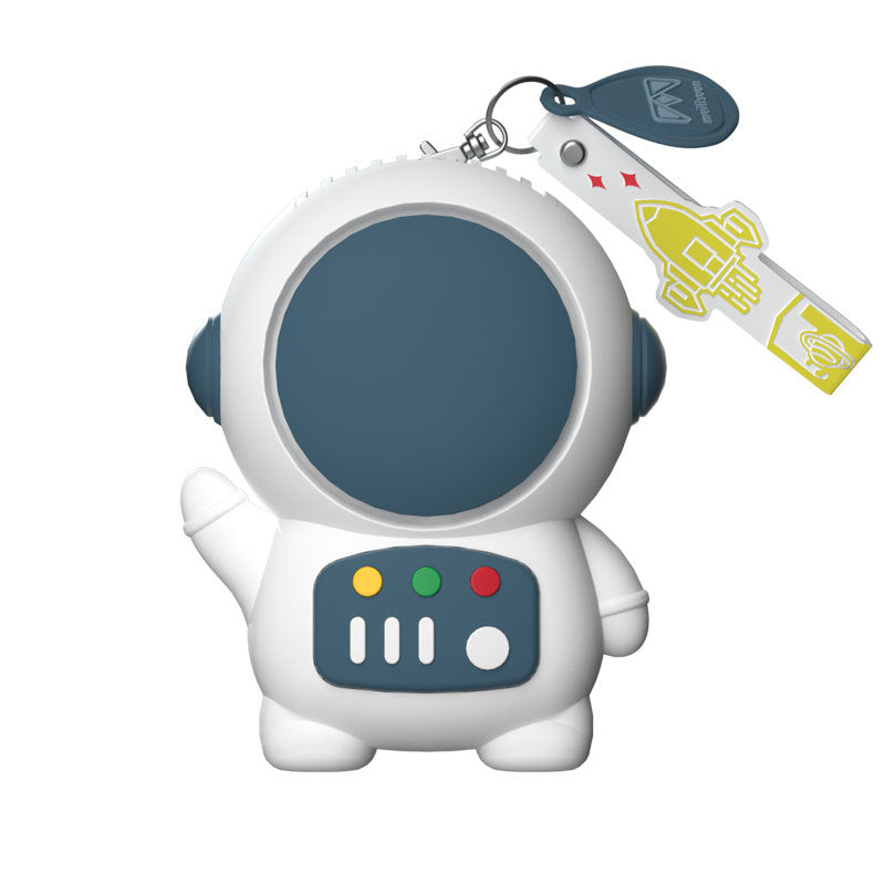 Cute Astronaut Mini Fan, Portable Clip-On Keychain Fan