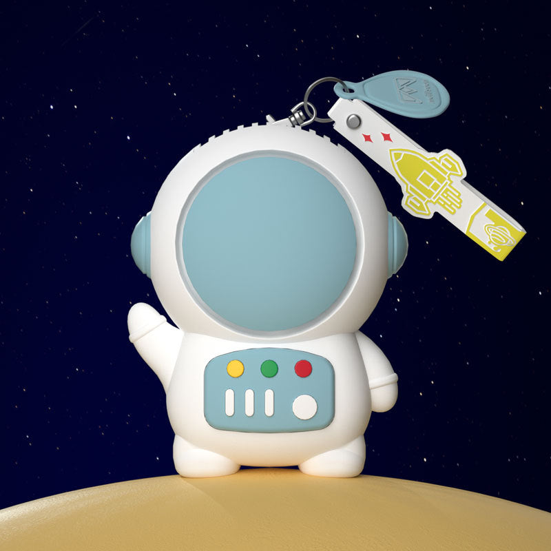 Cute Astronaut Mini Fan, Portable Clip-On Keychain Fan