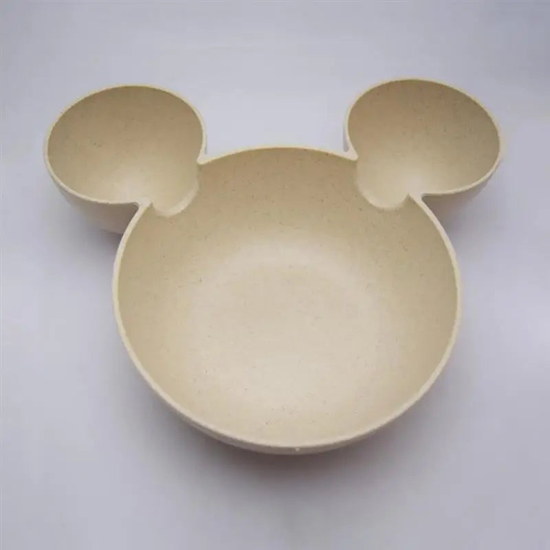 Mouse Shaped Divided Toddler Plate for Mealtime Fun
