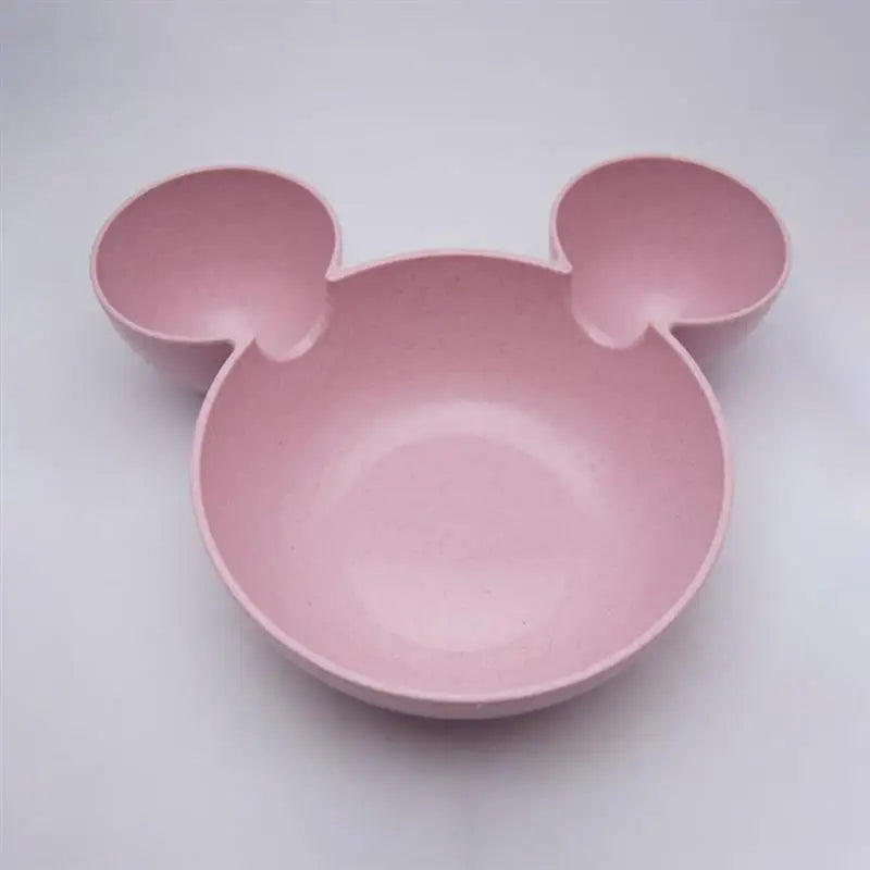 Mouse Shaped Divided Toddler Plate for Mealtime Fun