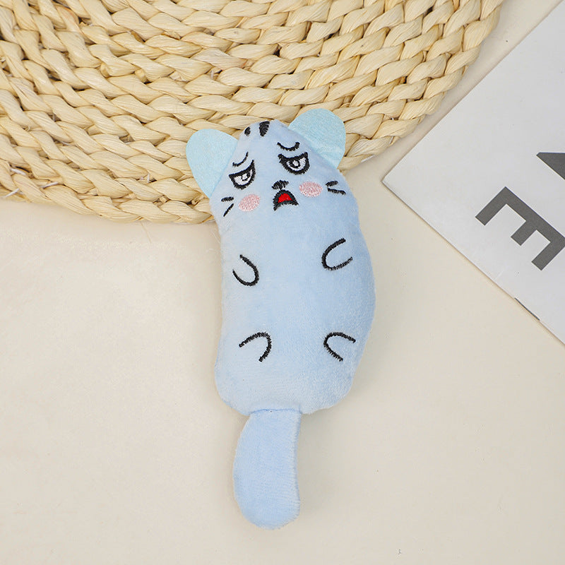 Cartoon Cat Chew Toy for Daily Indoor Boredom Relief