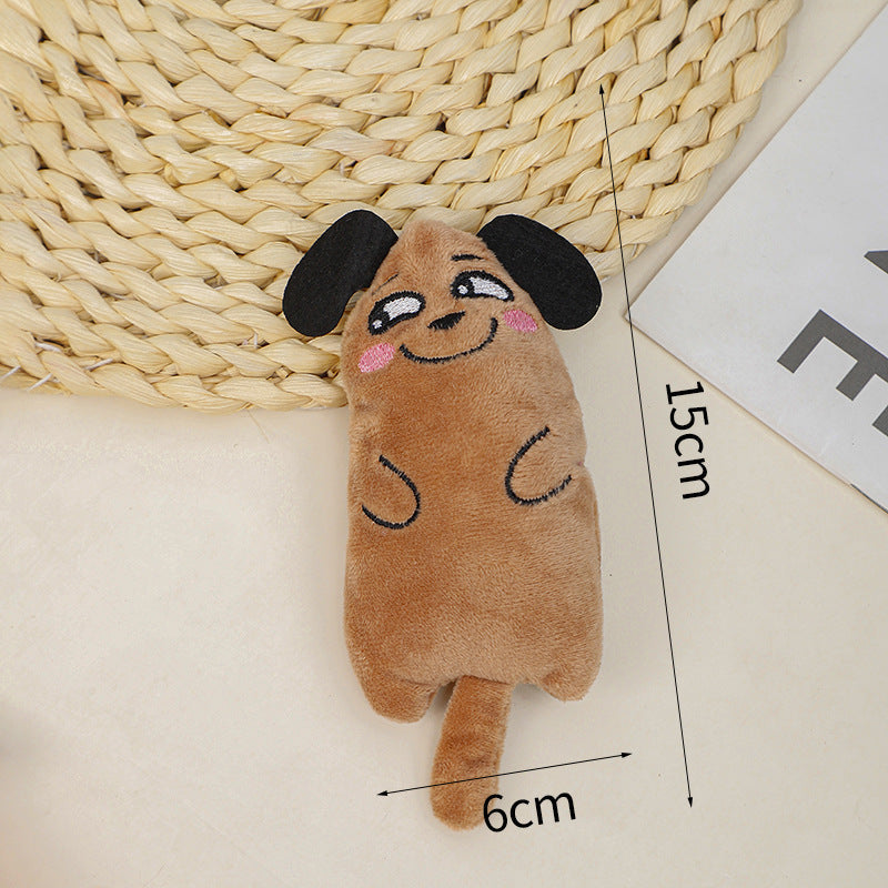 Cartoon Cat Chew Toy for Daily Indoor Boredom Relief