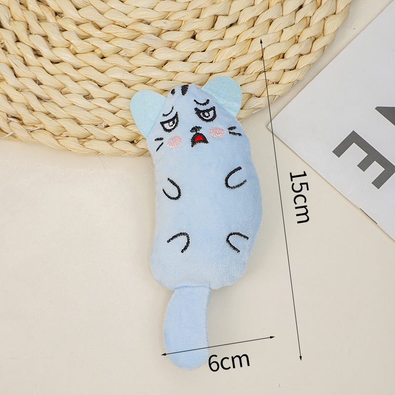 Cartoon Cat Chew Toy for Daily Indoor Boredom Relief