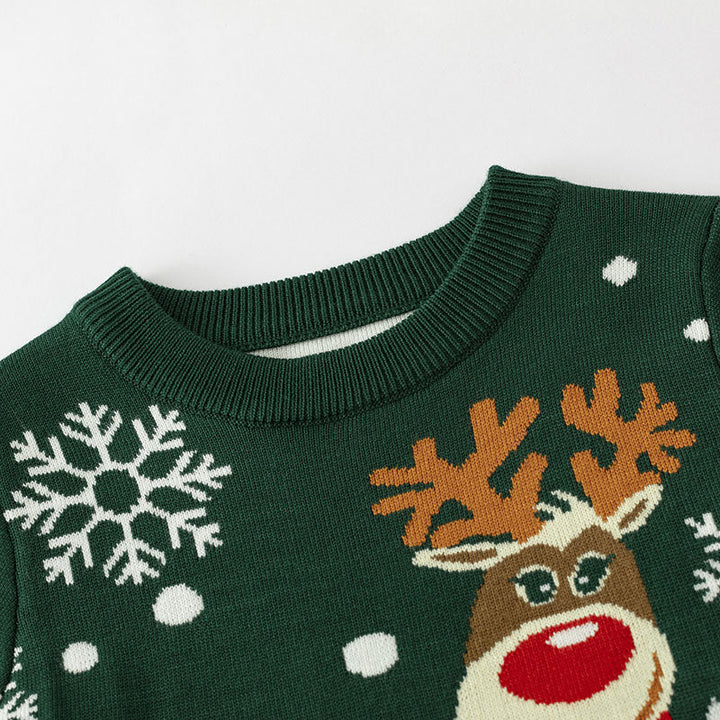 Christmas Kids Sweater: Cozy Reindeer Holiday Style