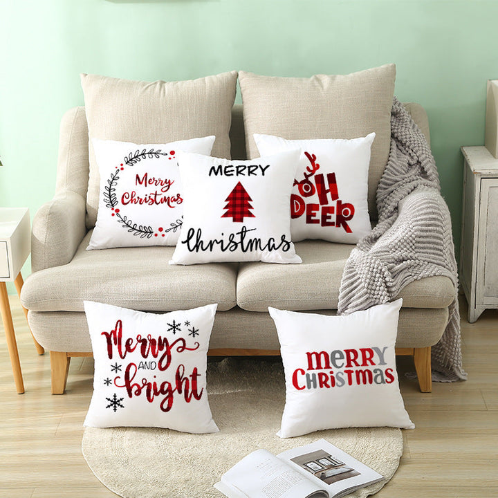 Christmas Pillow Covers for Festive Sofa and Home Decor