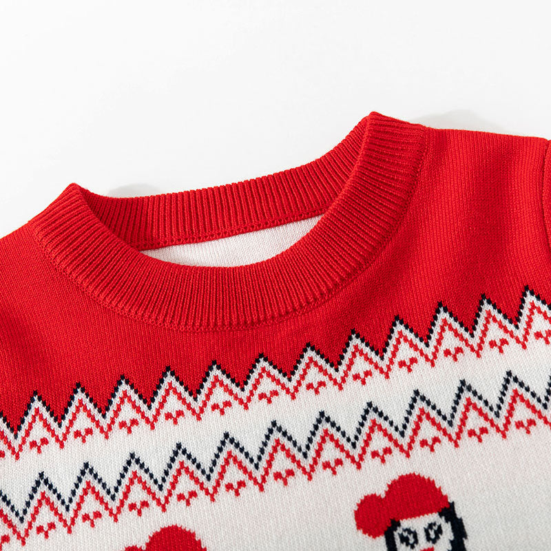 Baby Christmas Sweater | Festive Penguin Holiday Knit