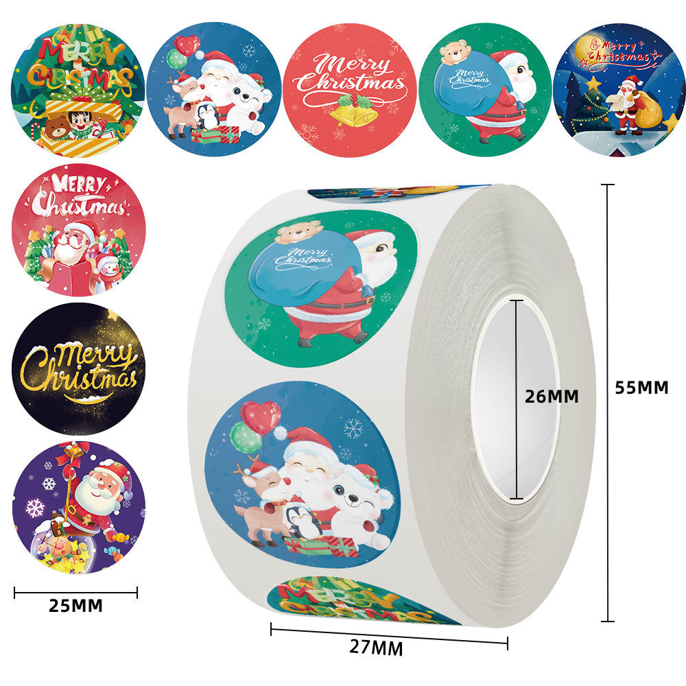 Christmas Gift Labels & Cartoon Stickers for Packages