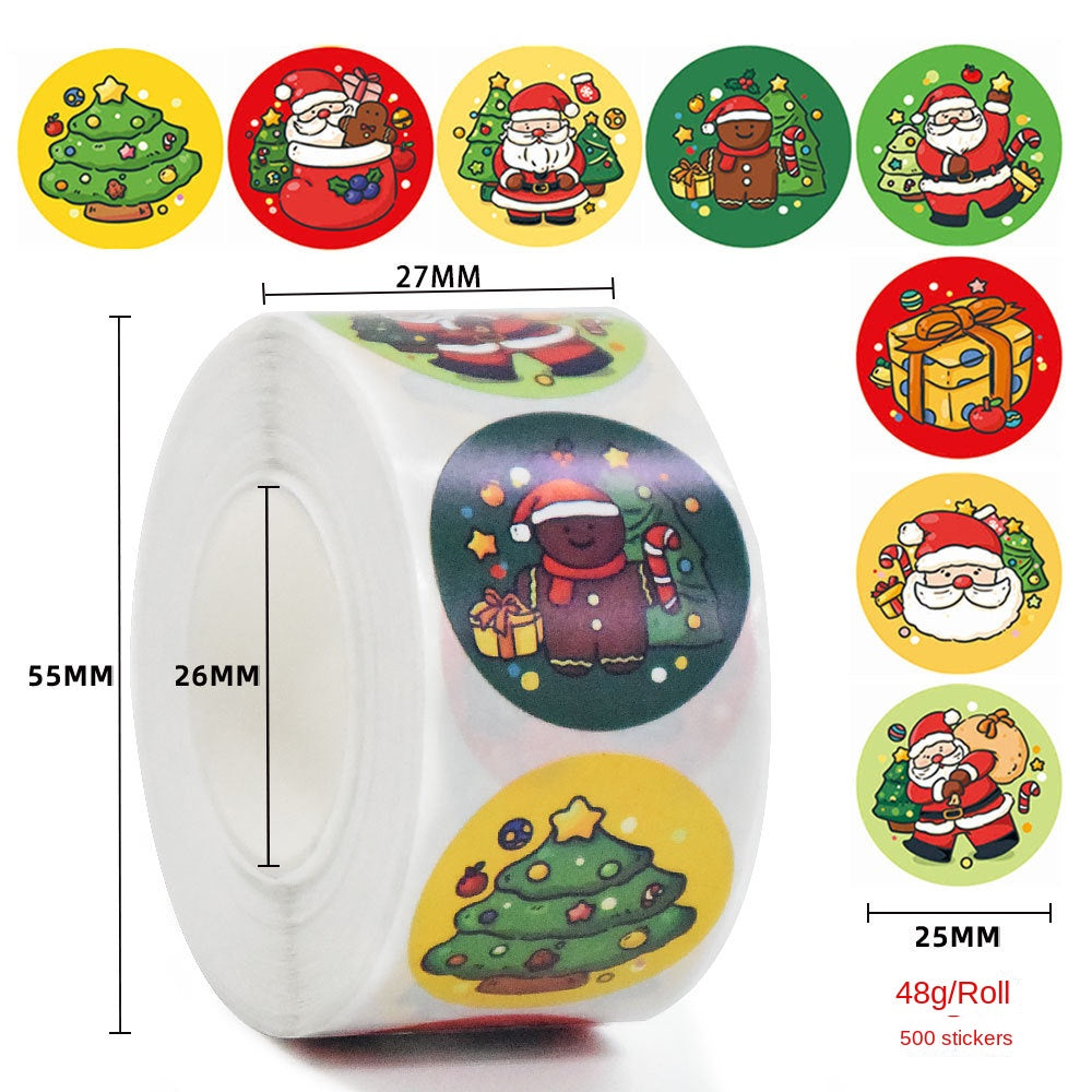 Christmas Gift Labels & Cartoon Stickers for Packages