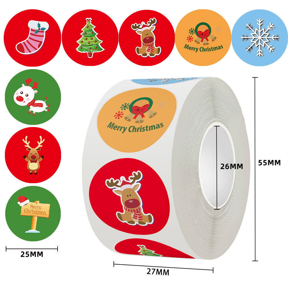 Christmas Gift Labels & Cartoon Stickers for Packages