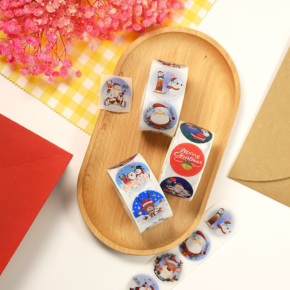 Christmas Gift Labels & Cartoon Stickers for Packages