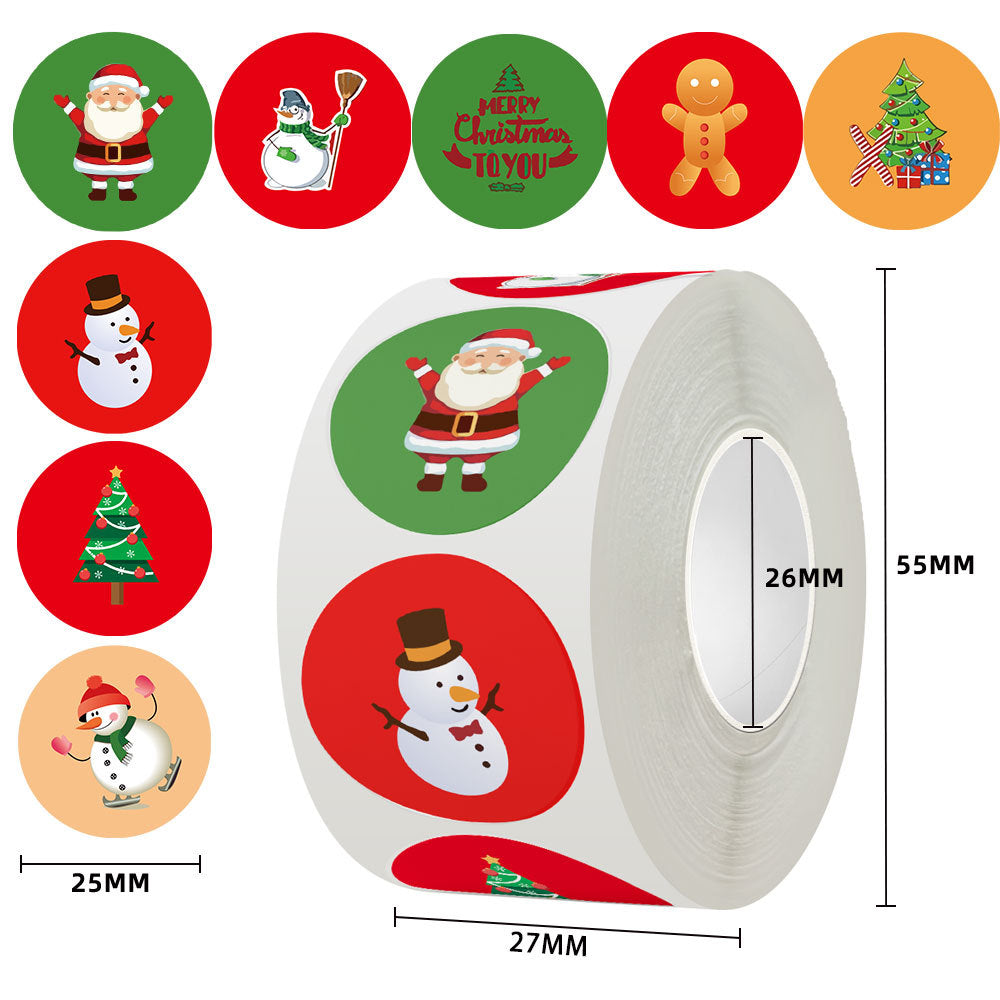 Christmas Gift Labels & Cartoon Stickers for Packages