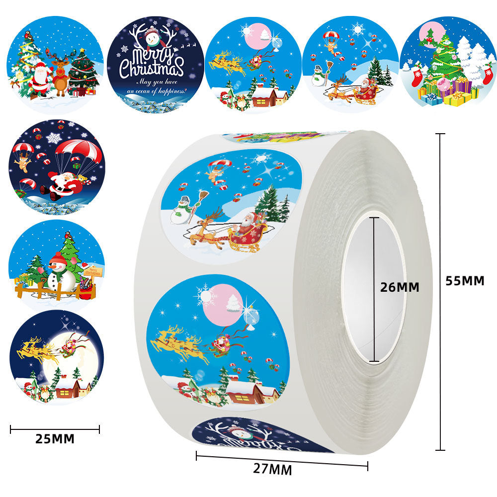 Christmas Gift Labels & Cartoon Stickers for Packages