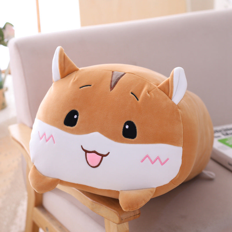 Oversized Cuddly Cartoon Plush Pillow for Cozy Lounging