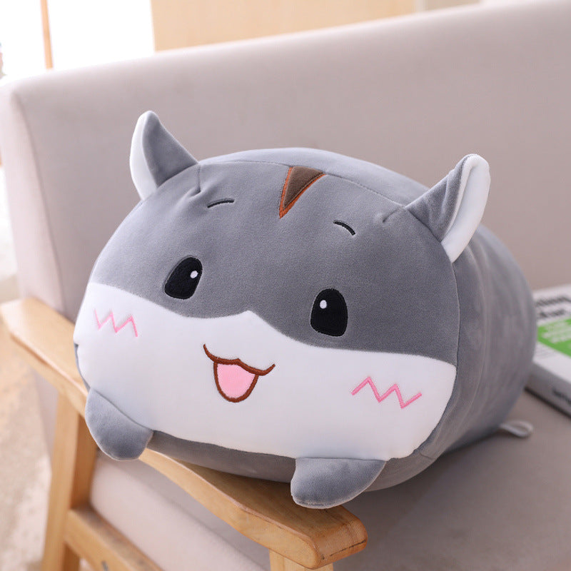Oversized Cuddly Cartoon Plush Pillow for Cozy Lounging