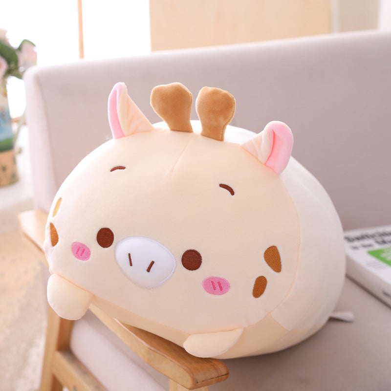 Oversized Cuddly Cartoon Plush Pillow for Cozy Lounging