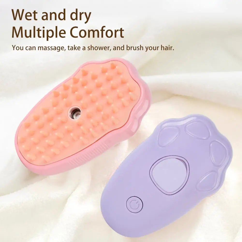Electric Pet Grooming Brush With Spray For Less Hair