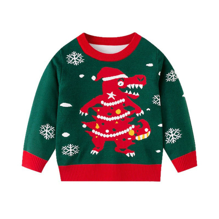 Dinosaur Christmas Sweater for Festive Winter Layers