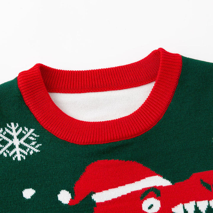 Dinosaur Christmas Sweater for Festive Winter Layers