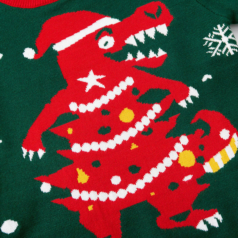 Dinosaur Christmas Sweater for Festive Winter Layers
