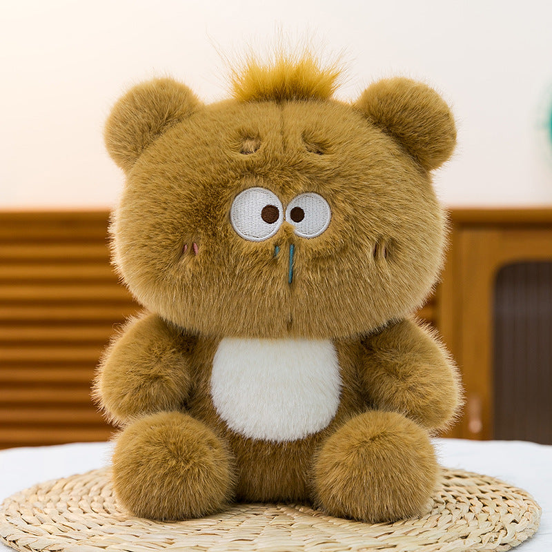 Cartoon Fox Plush Toy for Soft, Playful Room Decor