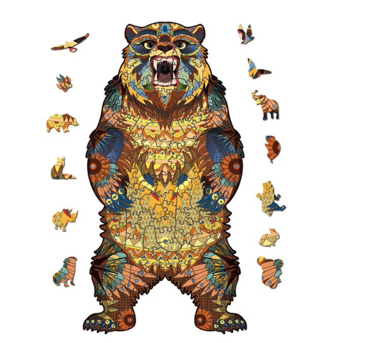 Wooden Animal Puzzle for Screen-Free Creative Fun