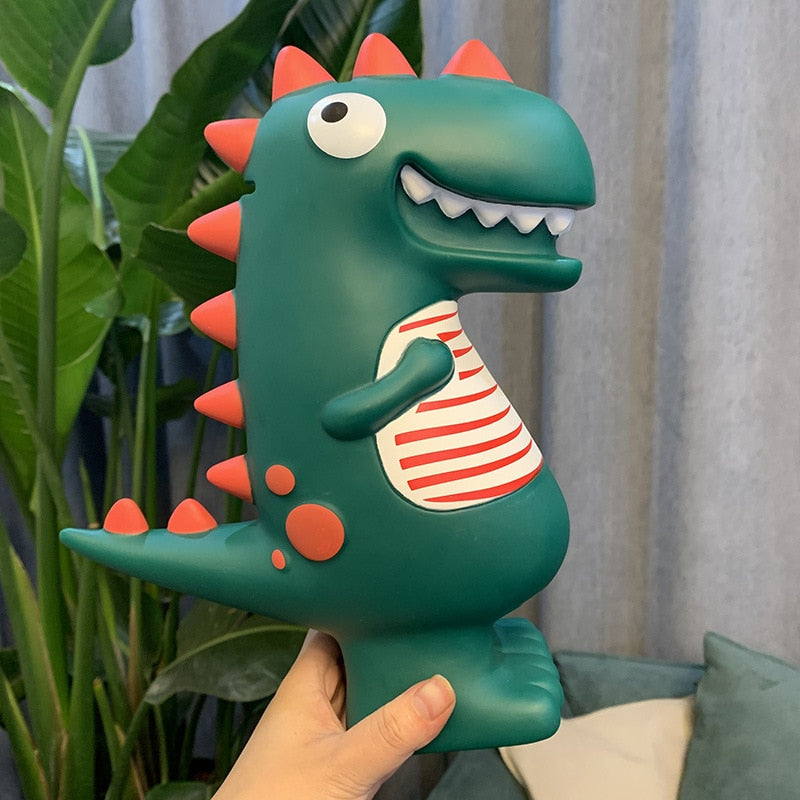 Dinosaur Piggy Bank for Kids’ Fun Coin Saving Decor