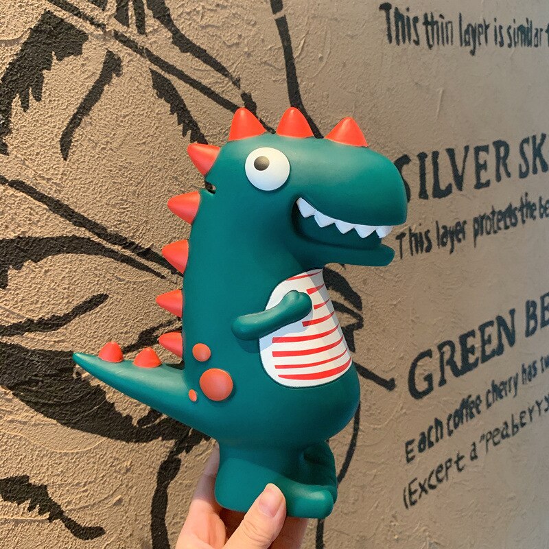 Dinosaur Piggy Bank for Kids’ Fun Coin Saving Decor