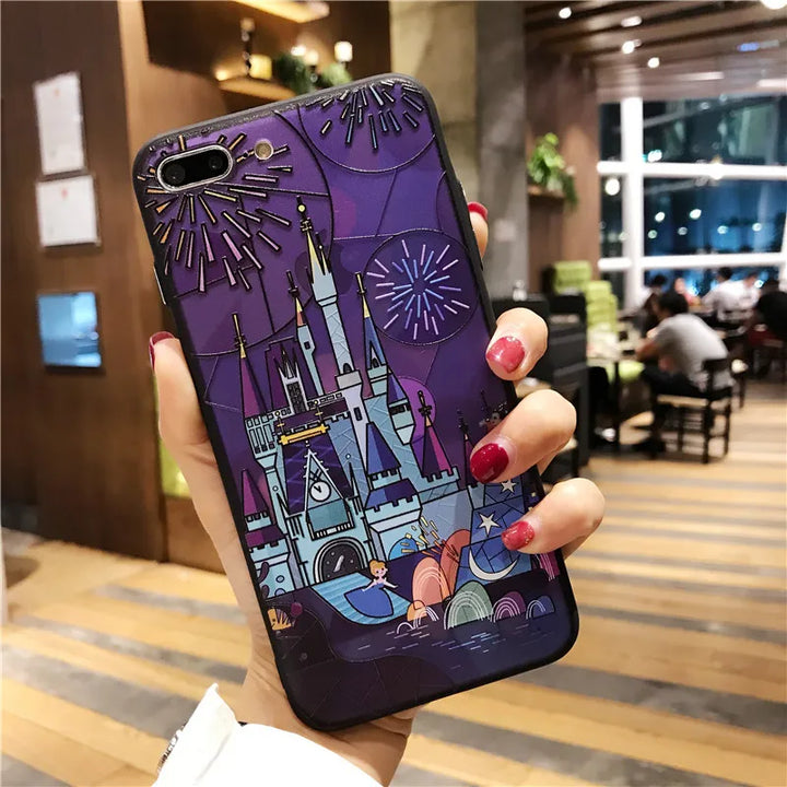Phone Case: Fairy Tale Castle 3D Relief for iPhone 7 8