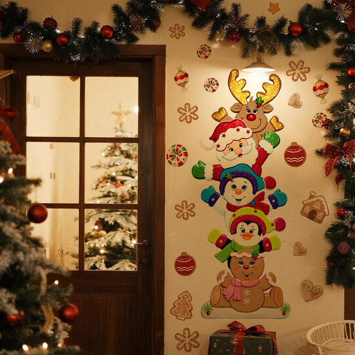 Christmas Wall Decals for Festive Space-Saving Decor