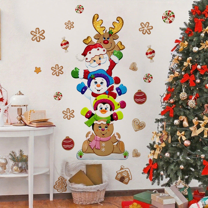 Christmas Wall Decals for Festive Space-Saving Decor